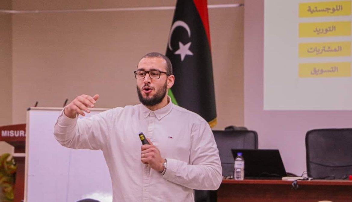 Alhareth Elshibani : Animation d’une formation à Misurata Startups, zone franche de Misrata